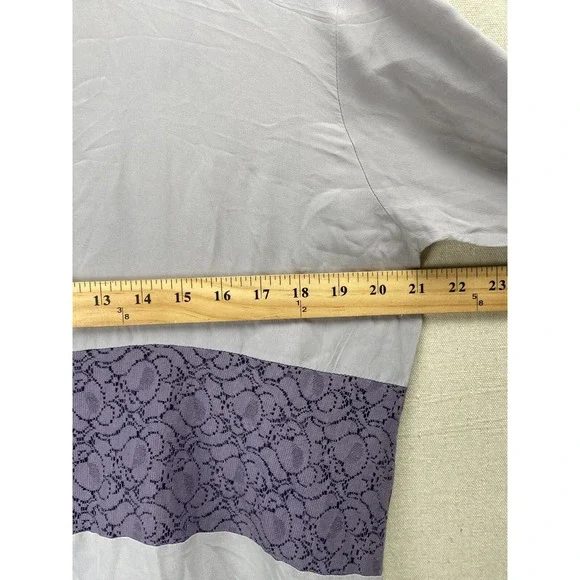 Topshop 100% Silk Lace Tunic Shift Dress UK Made‎ Sz 10 Romantic Layers - Picture 5 of 14